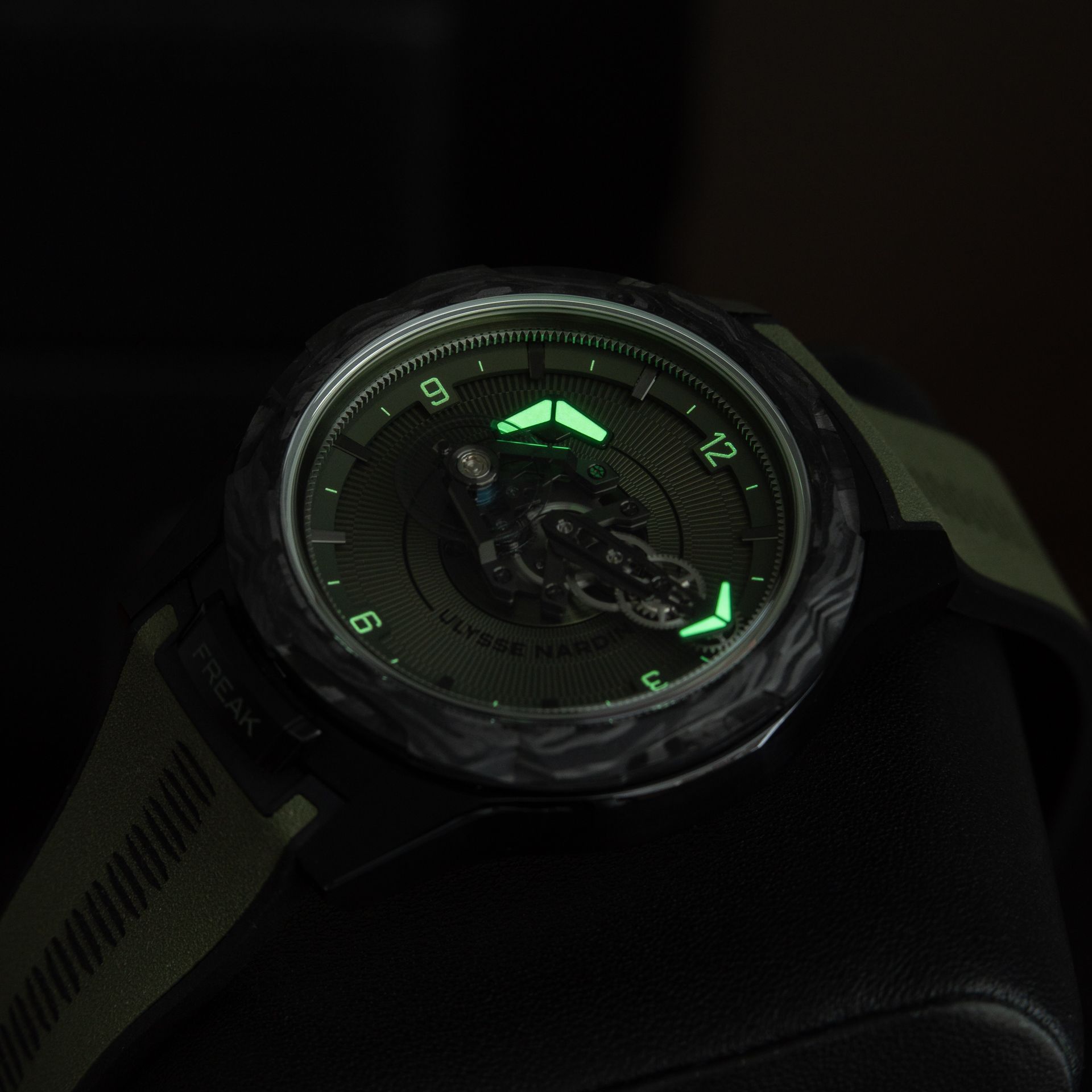 Ulysse Nardin Freak ONE OPS 11/2025 UNWORN Carbonium DLC Titanium Green 44mm 2403-500