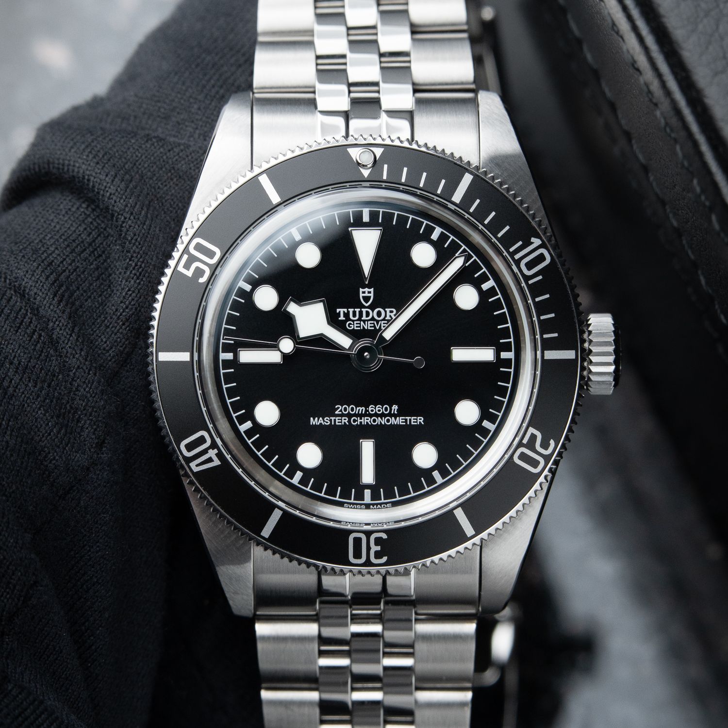 Tudor Black Bay 41 8/2024 Black Dial Steel Bracelet Jubilee Monochrome Set Tudor Black Bay 41 8/2024 Black Dial Steel Bracelet Jubilee Monochrome Set