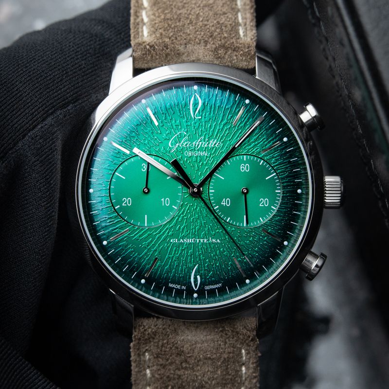 Glashutte Original Sixties Limited Annual Edition Chronograph Green Steel