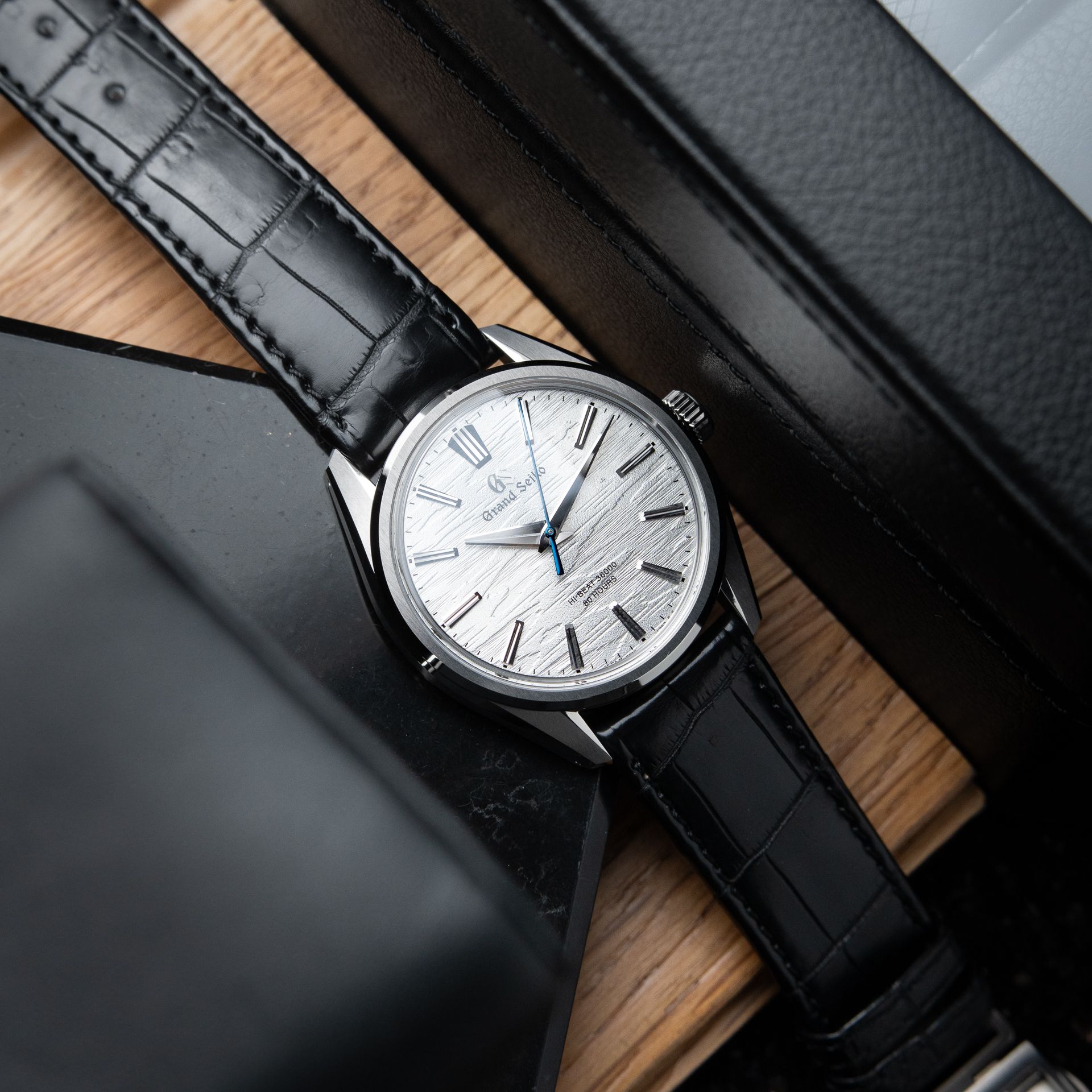 Grand Seiko Evolution 9 Collection CLEAN 12/2025 White Birch Titanium Hi-Beat Manual