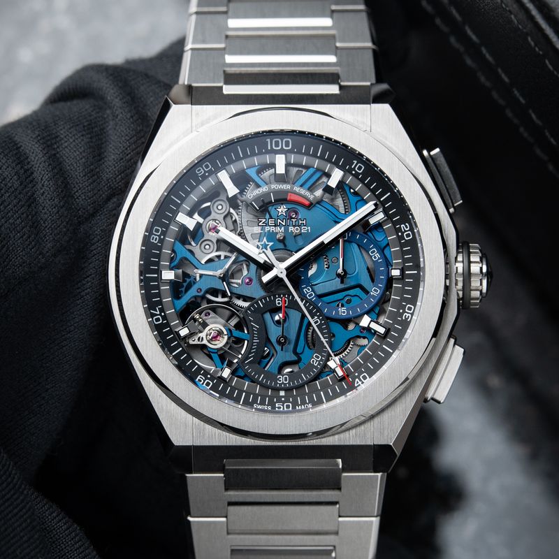 Zenith Defy UNWORN El Primero 21 1/100th Chronograph Titanium Bracelet Skeleton