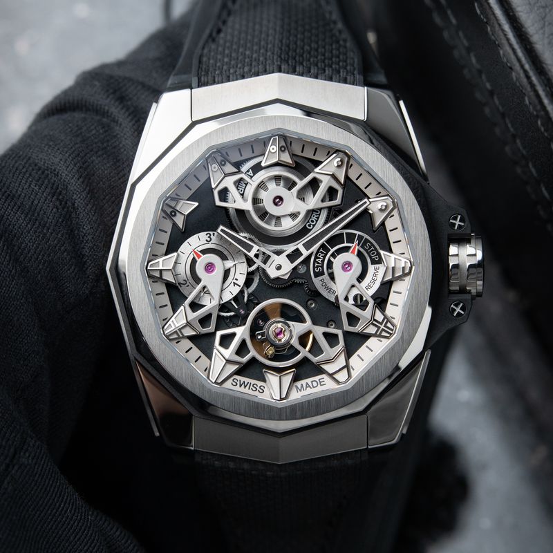 Corum Admiral UNWORN AC-One Openworked Titanium Rubber Automatic Cup 45mm