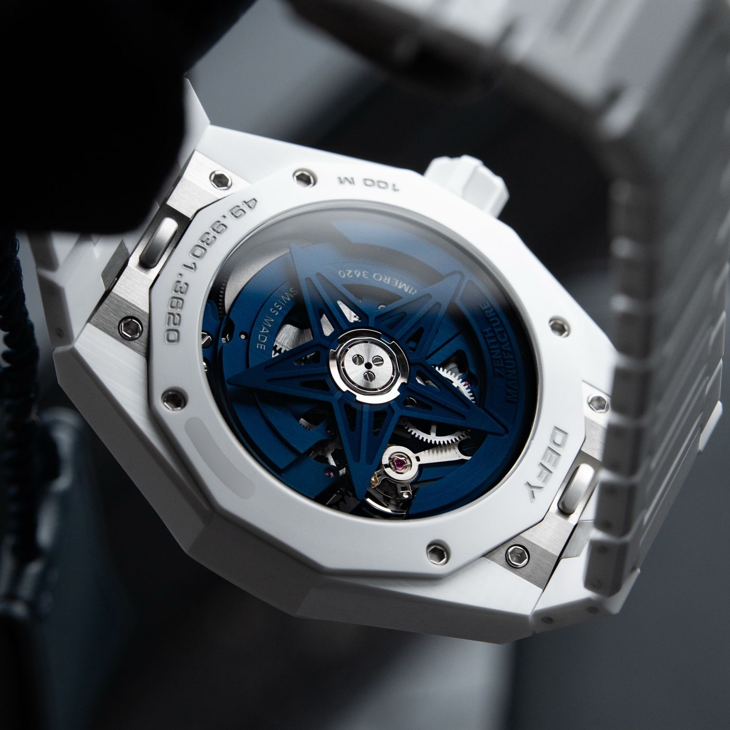 Zenith Defy Skyline UNWORN 10/2025 Skeleton White Ceramic Bracelet