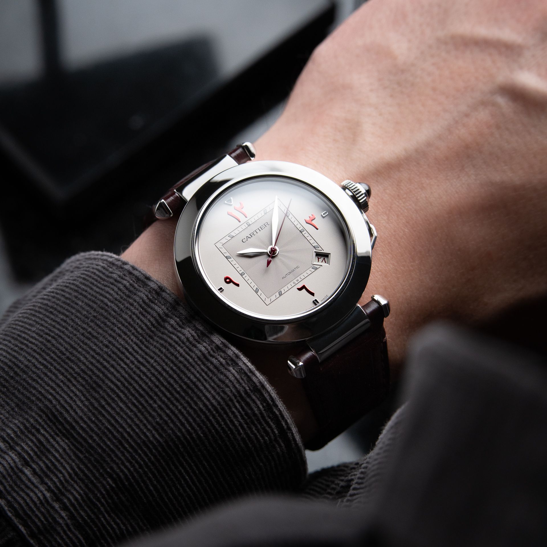 Cartier Pasha RARE 2023 QWC Qatar Limited Edition Middle Eastern Burgundy