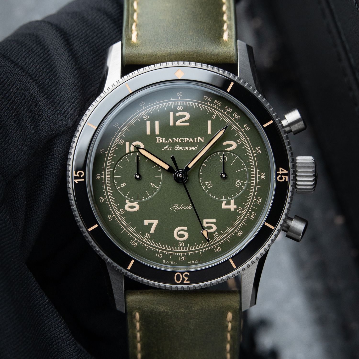 Blancpain Air Command UNWORN 12/2024 Flyback Chronograph Green Titanium Limited Edition