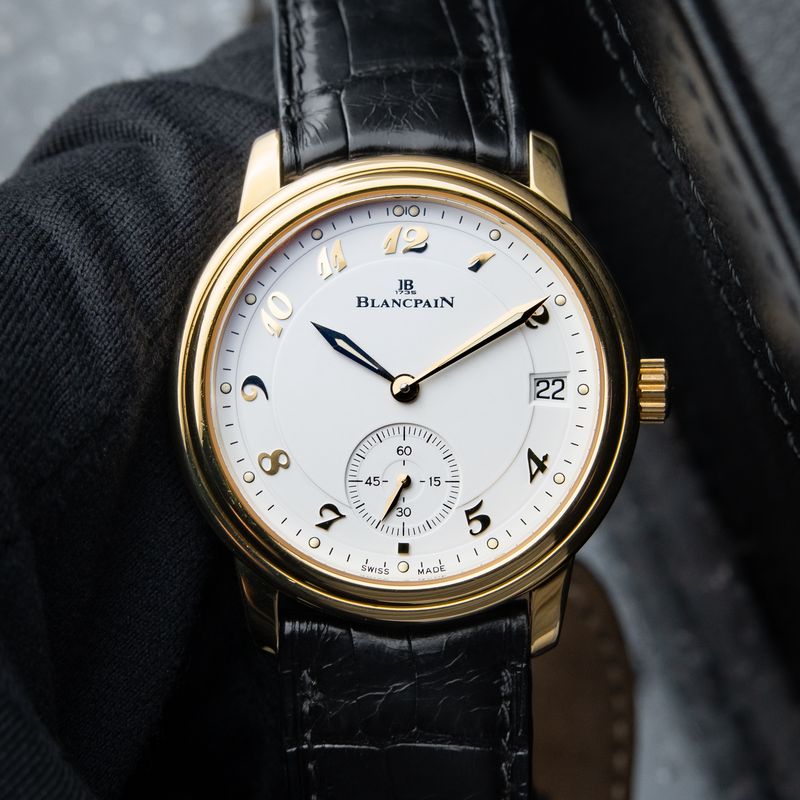 Blancpain Villeret 100 Hours Yellow Gold Breguet Numerals Automatic White