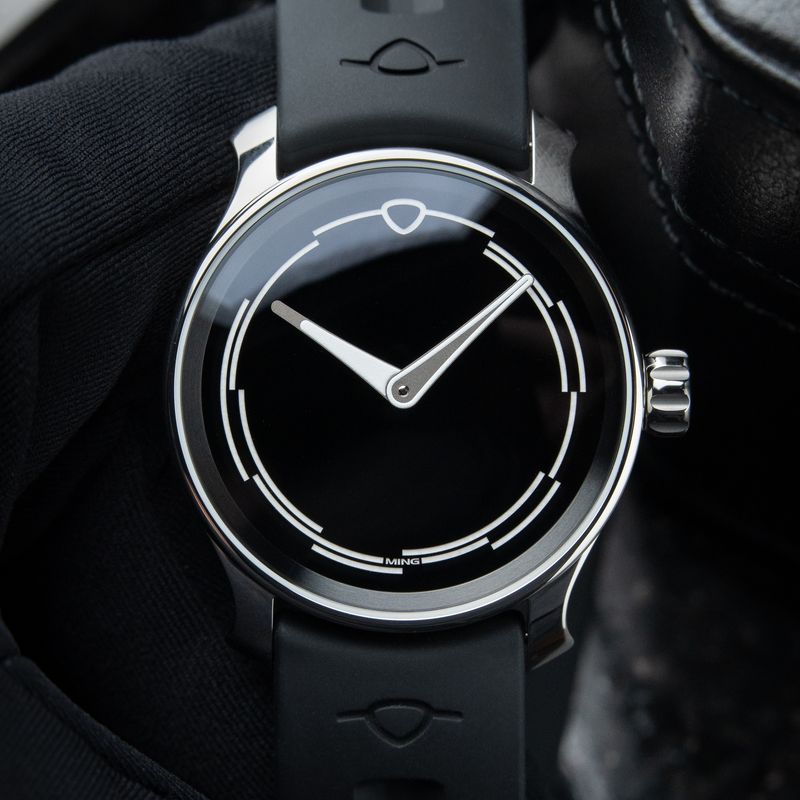 Ming 37.02 Minimalist CLEAN 12/2025 Black Sapphire Dial Steel Automatic 38