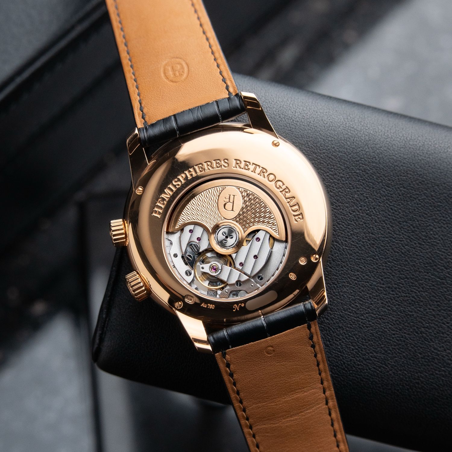 Parmigiani Fleurier Toric Hemispheres Retrograde Date Rose Gold