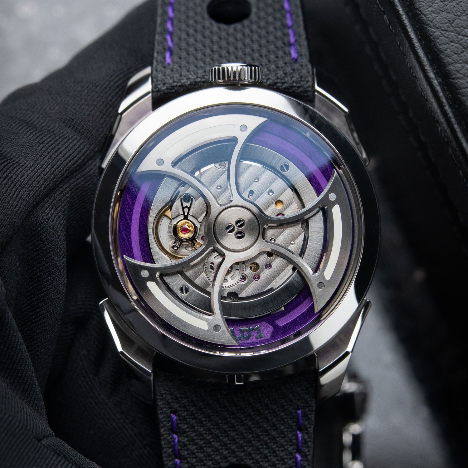 Mb&f M.A.D.1 MAD 1S Editions SWISS RARE Limited Purple Steel Automatic 42 Openworked