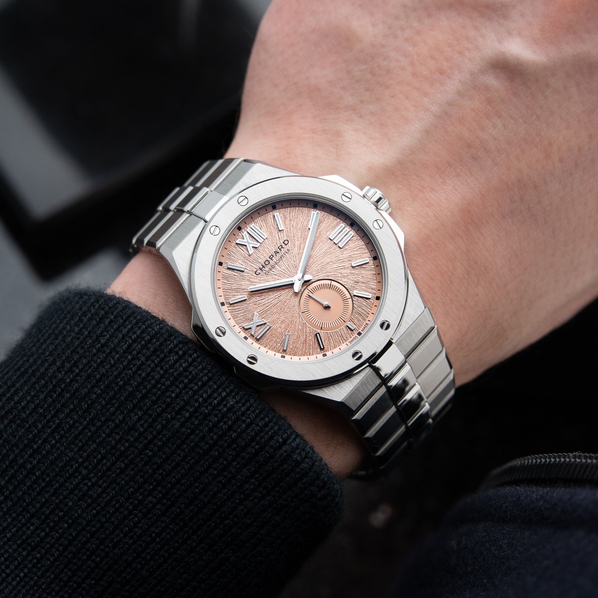 Chopard Alpine Eagle Large 41mm XPS Santa Rosa Pink Dial Steel Bracelet