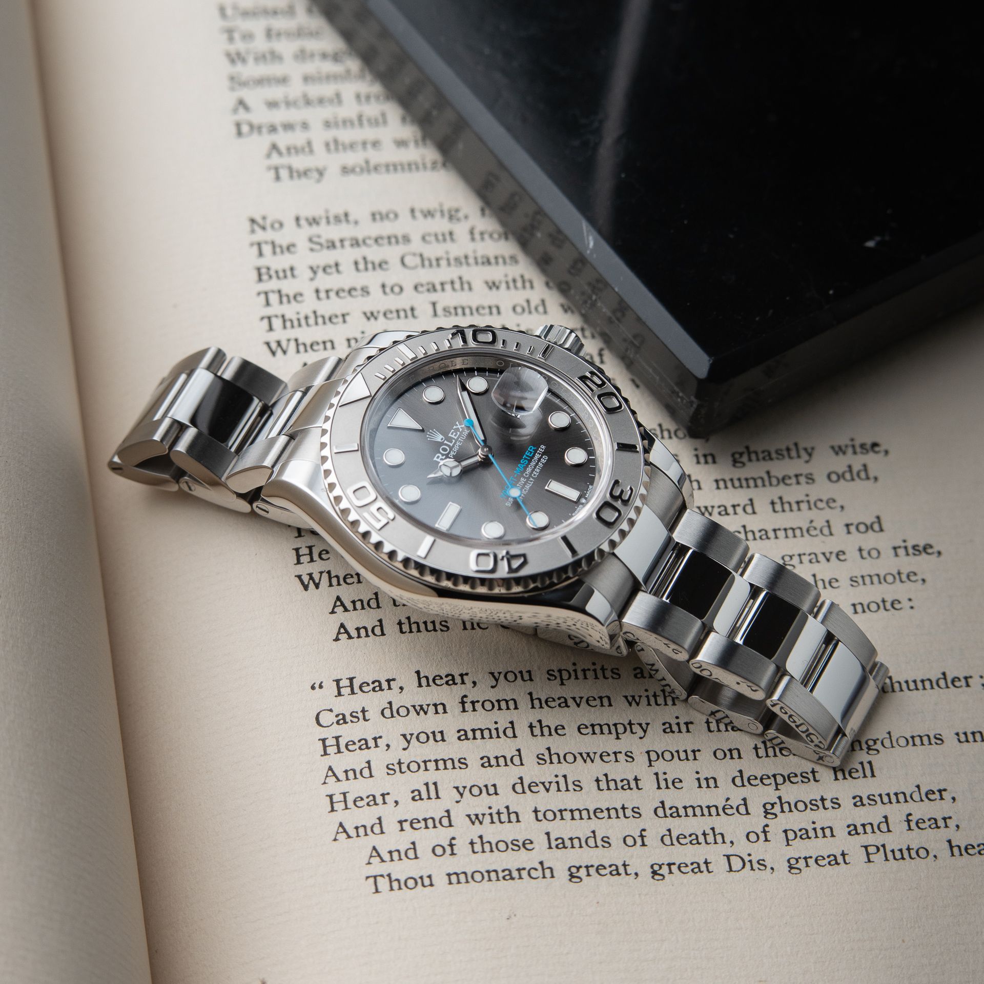 Rolex Yacht-Master 40mm 12/2022 Platinum Oyster Steel Bracelet Grey Dial