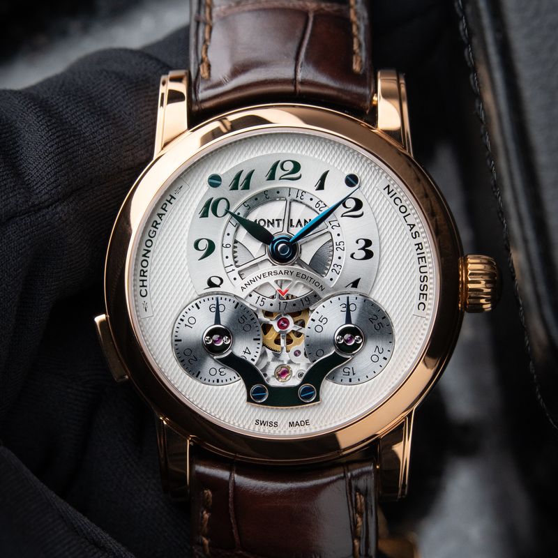 Montblanc Nicolas Rieussec 190th Anniversary Limited Edition Rose Gold 43 Chronograph