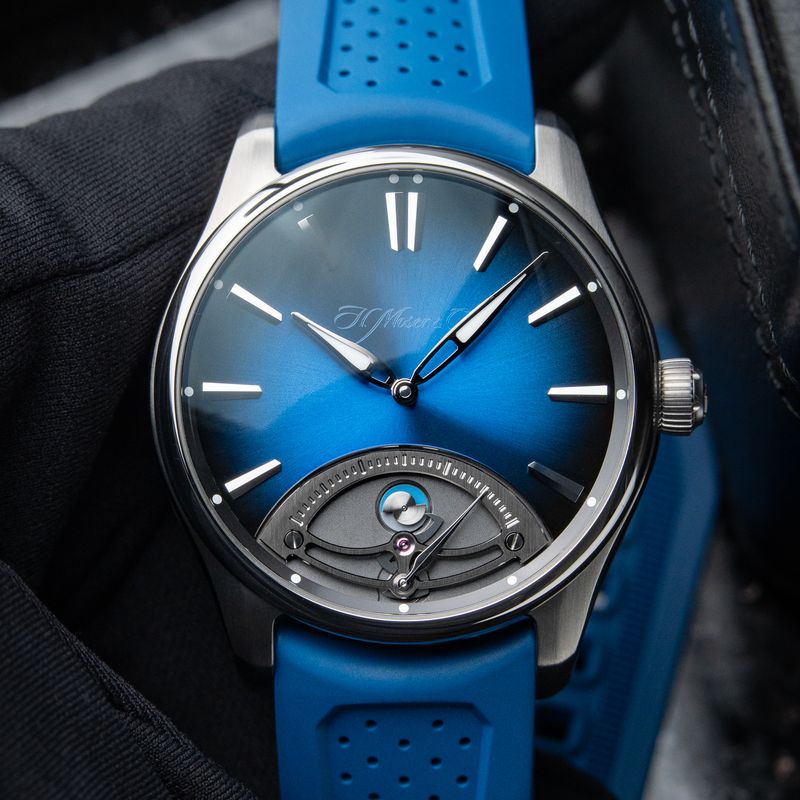 H.Moser & Cie. Pioneer Retrograde Seconds UNWORN 12/2025 Midnight Blue Fume