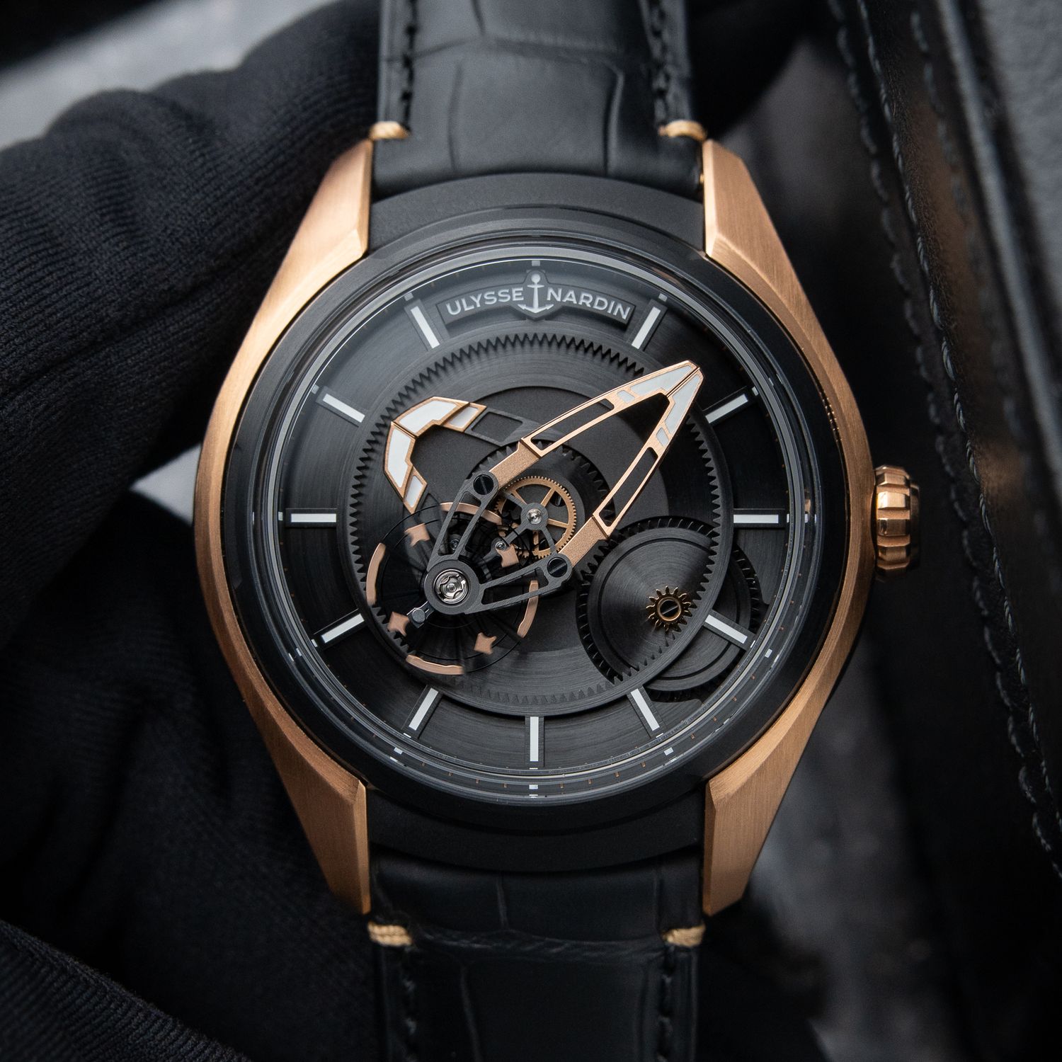 Ulysse Nardin Freak X UNWORN 12/2025 Rose Gold PVD Titanium Black Automatic Ulysse Nardin Freak X UNWORN 12/2025 Rose Gold PVD Titanium Black Automatic