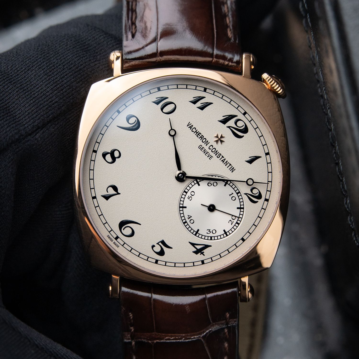 Vacheron Constantin Historiques American 1921 SERVICED Rose Gold Silver 40