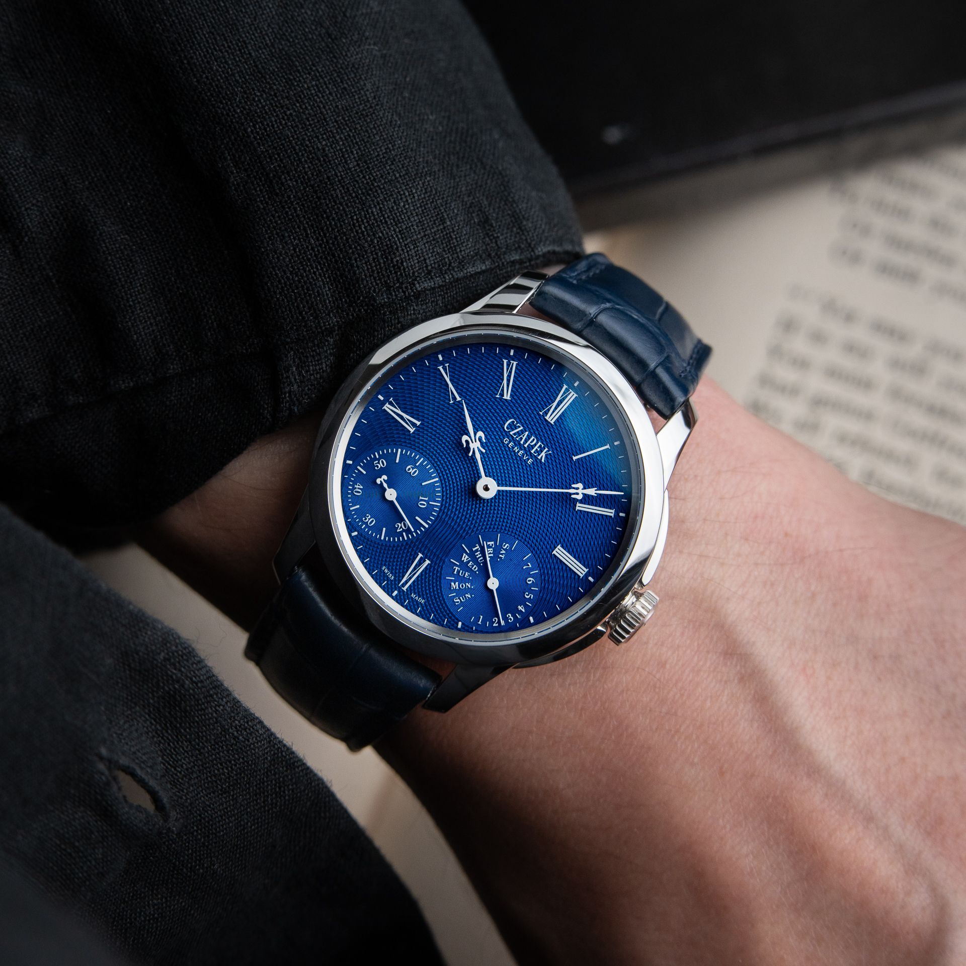 Czapek Quai Des Bergues 2024 Sapphire Blue S Limited Edition 7 Days 38.5mm