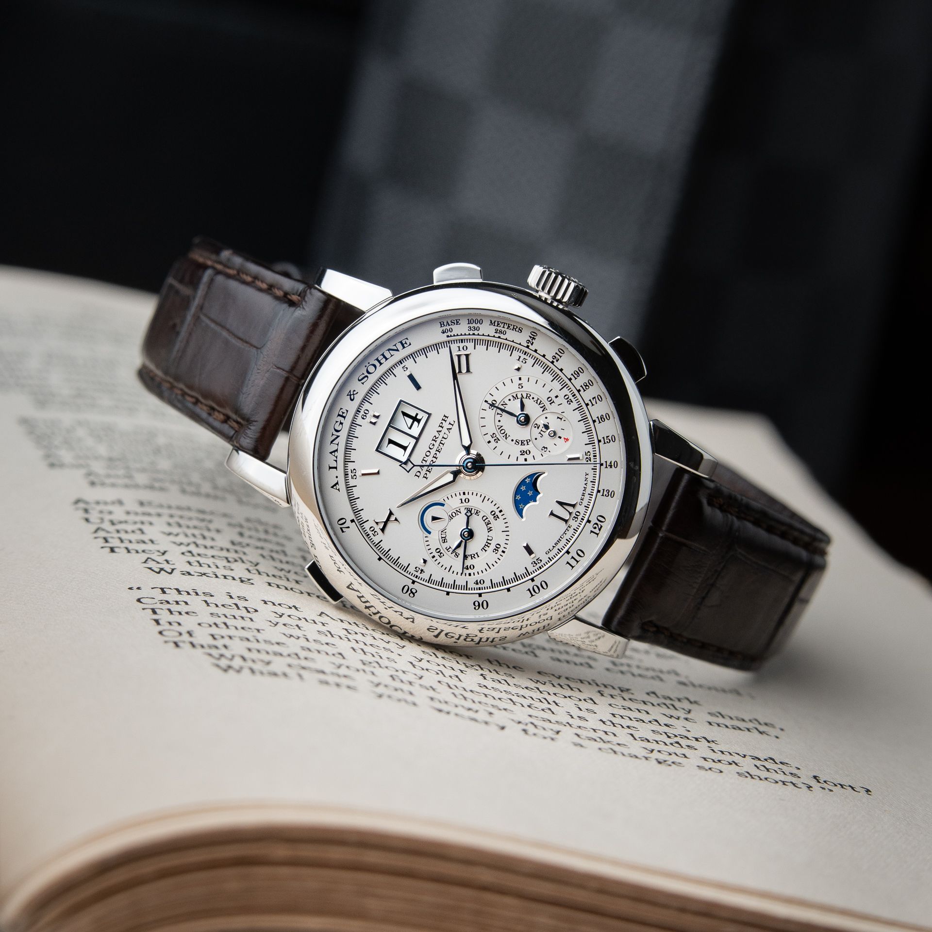 A. Lange & Söhne Datograph Perpetual SERVICED Platinum Flyback Chronograph