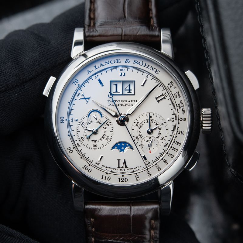 A. Lange & Söhne Datograph Perpetual SERVICED Platinum Flyback Chronograph