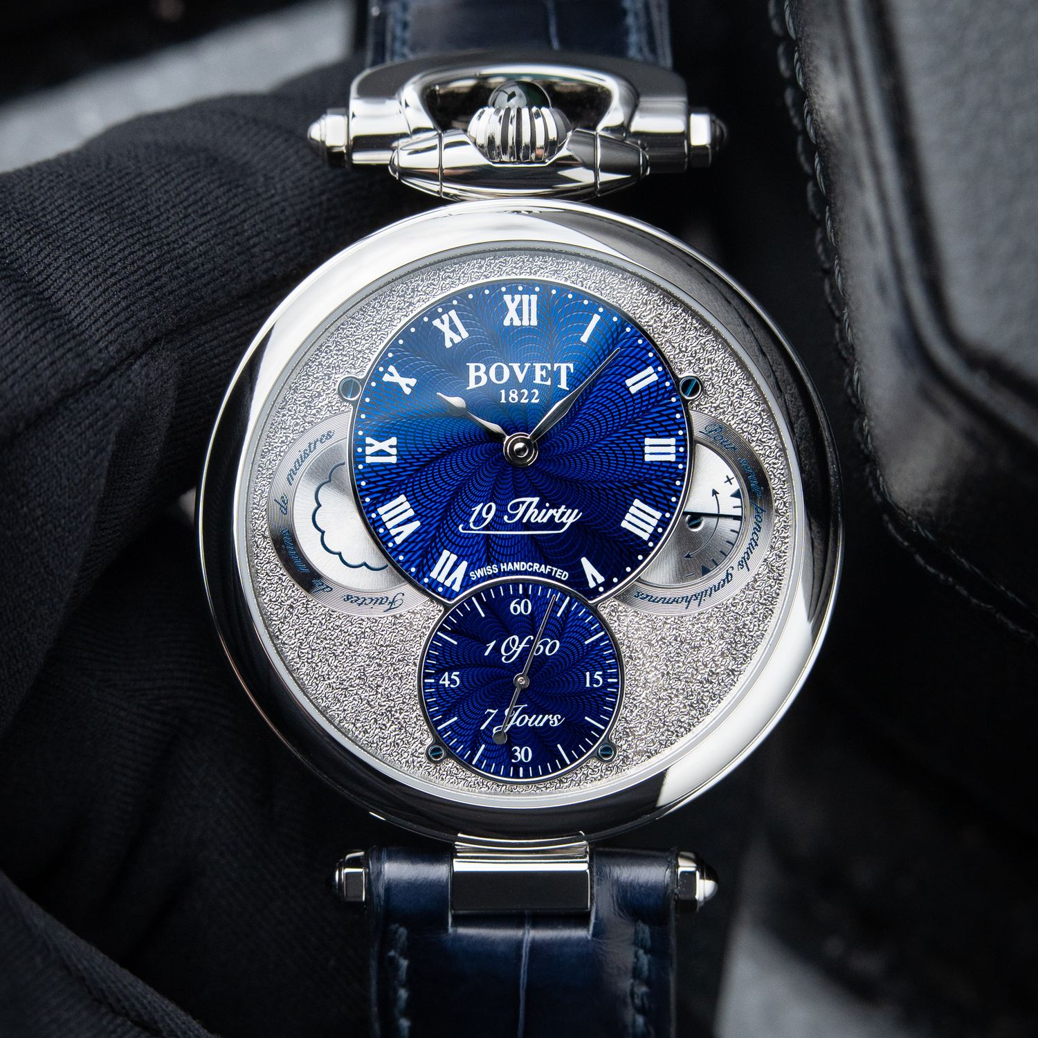 Bovet 19Thirty Fleurier UNWORN 11/25 Blue Great Guilloche Limited Edition
