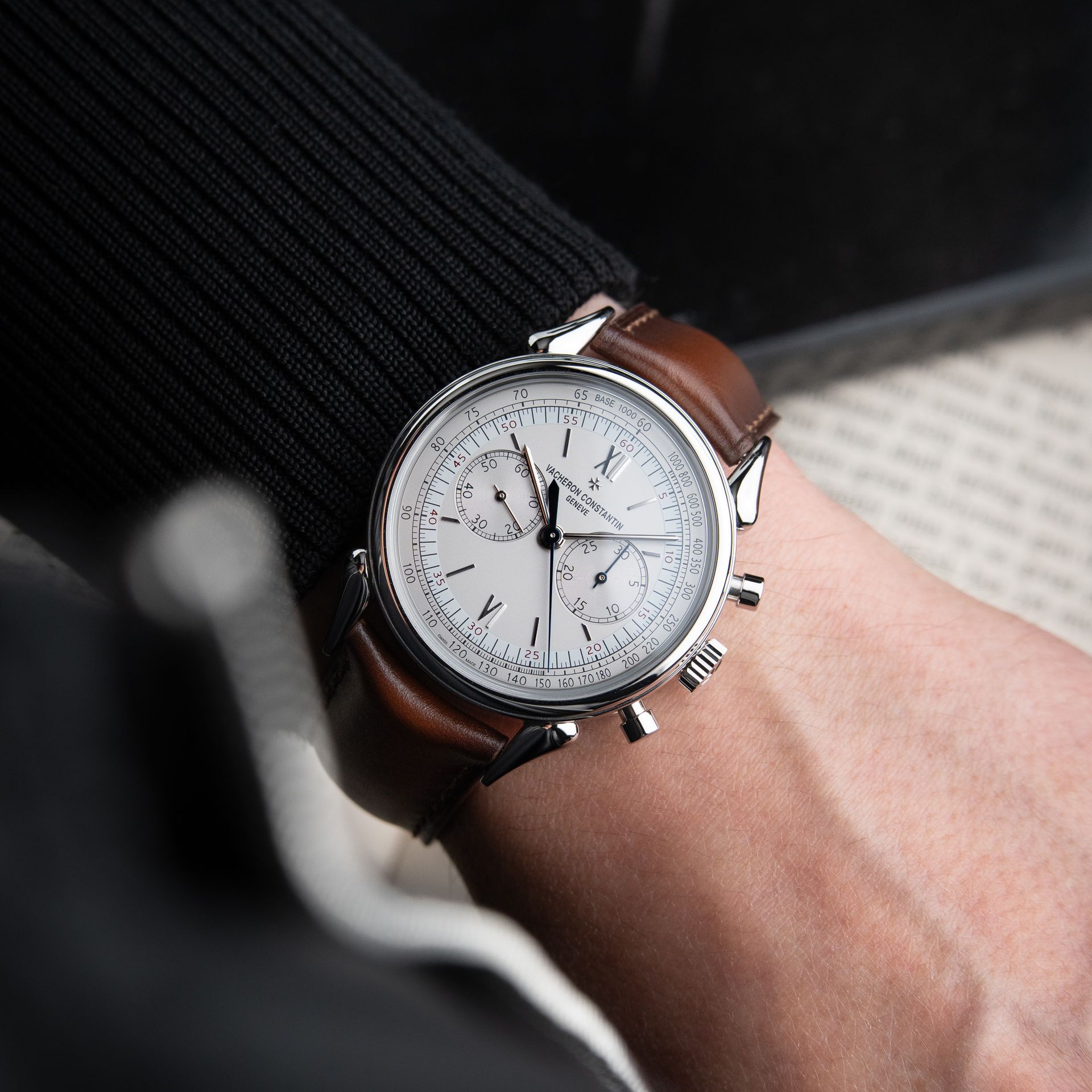 Vacheron Constantin Historiques Cornes De Vache 1955 Chronograph Silver