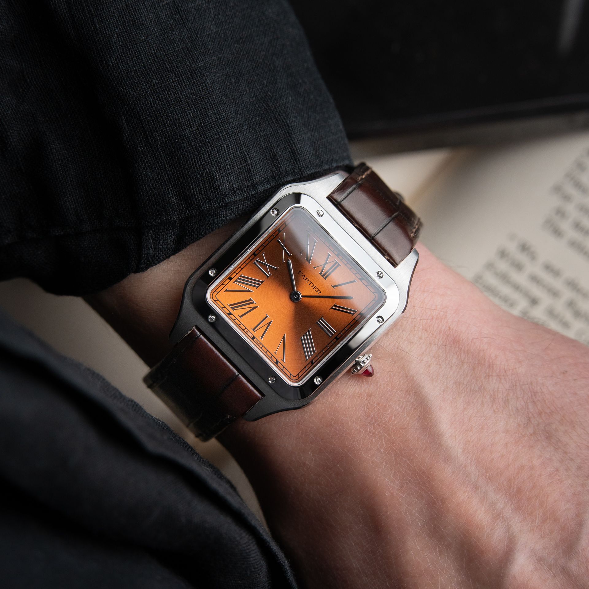 Cartier Santos Dumont UNWORN 2026 XL Model Platinum Copper Limited Edition