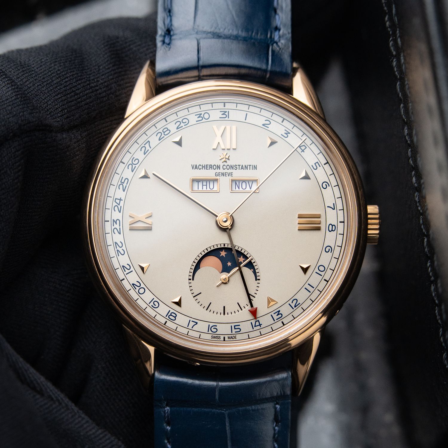 Vacheron Constantin Historiques 1948 Triple Calendar Blue Rose Gold 3100V
