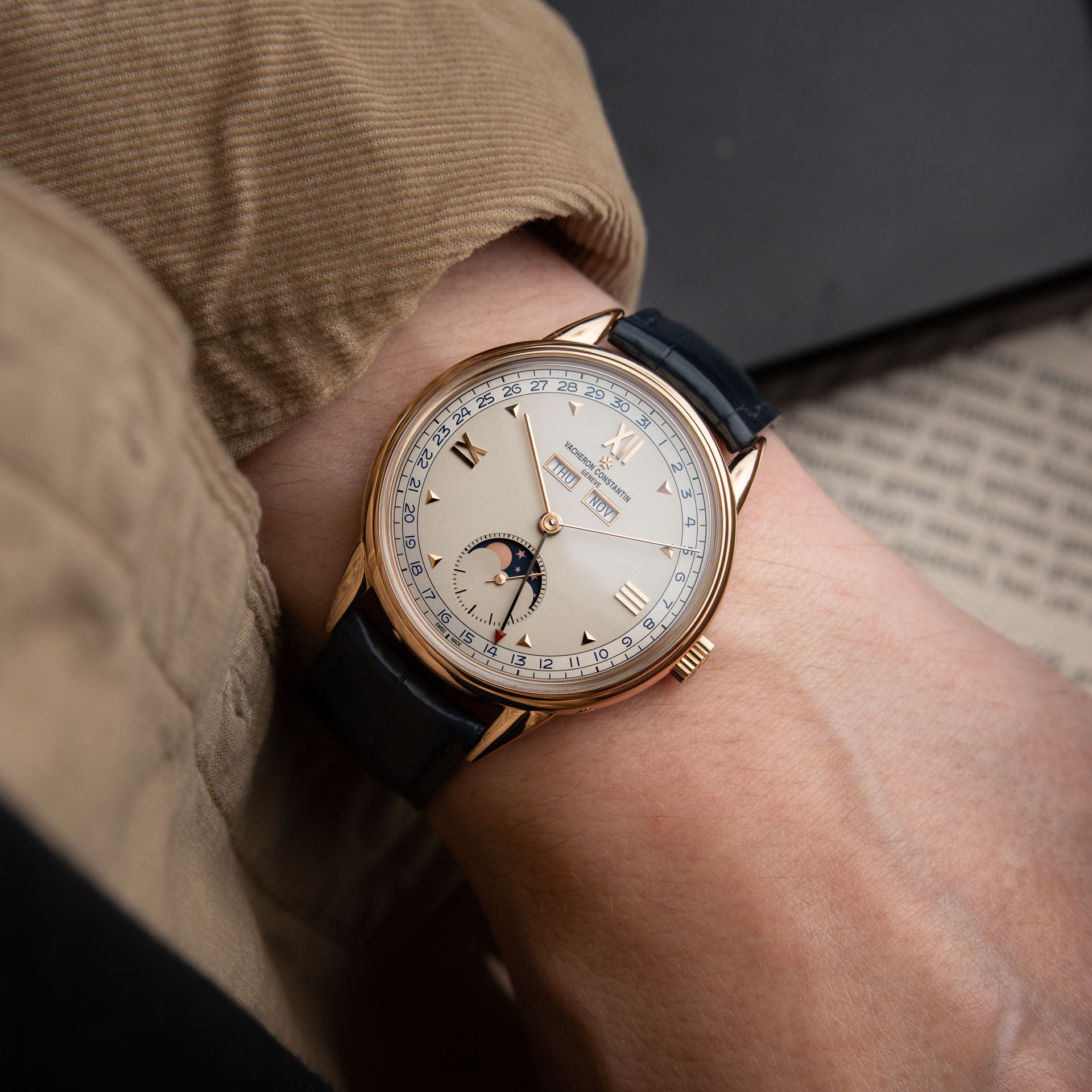 Vacheron Constantin Historiques 1948 Triple Calendar Blue Rose Gold 3100V