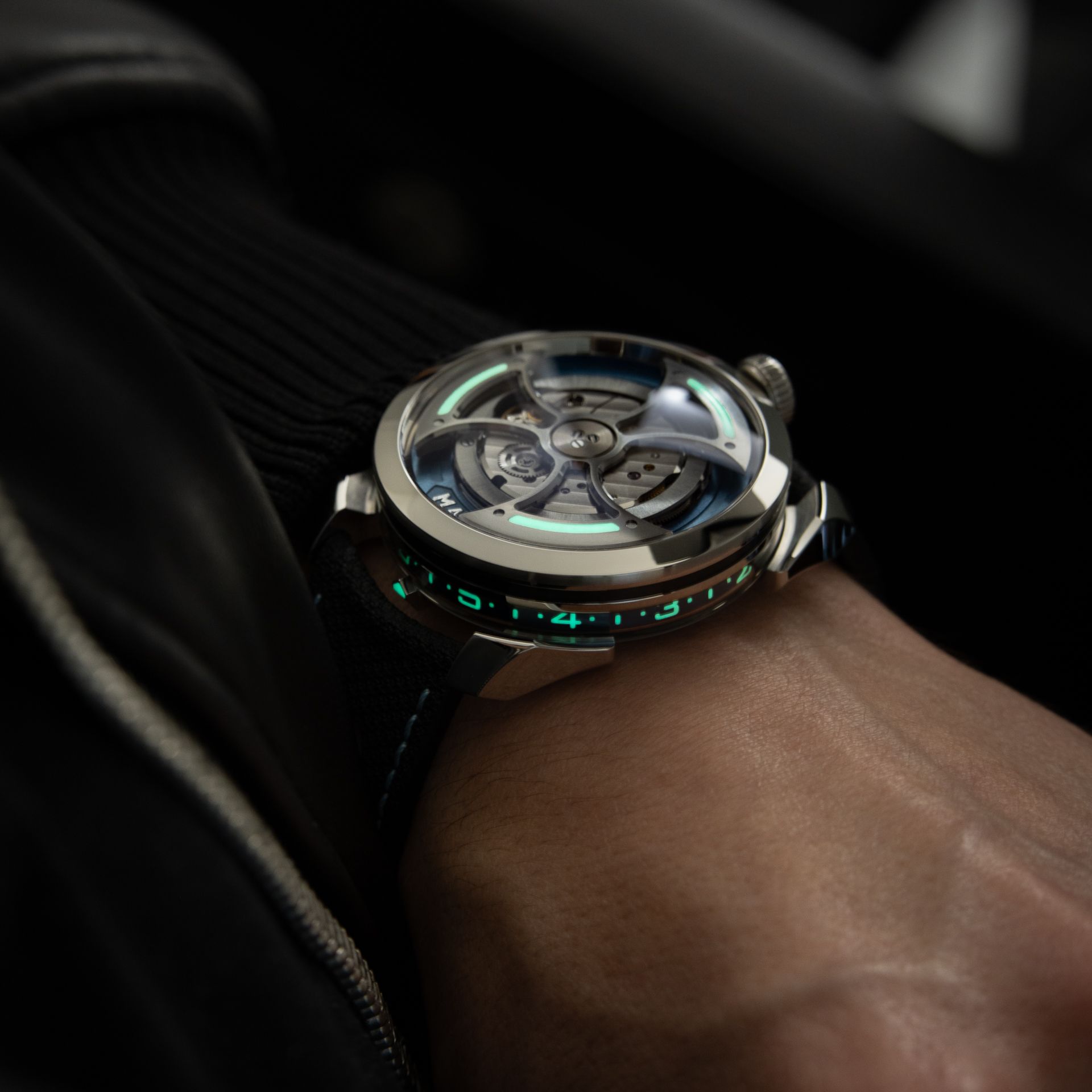 MB&F M.A.D.1 MAD 1S SWISS Limited Edition Ice Blue Steel Automatic 42mm