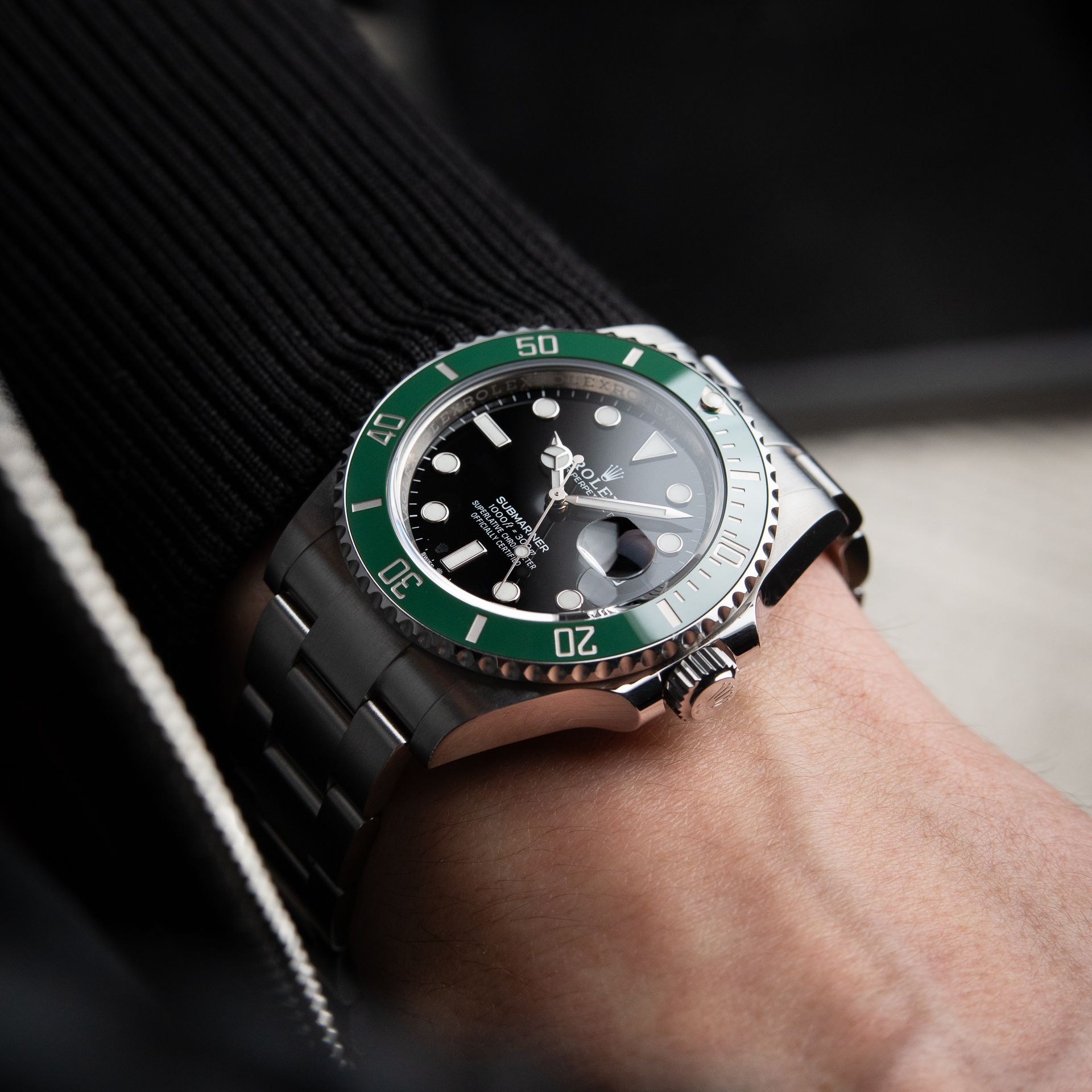 Rolex Submariner Date 41mm Starbucks 300M Green Ceramic Bezel Steel Kermit