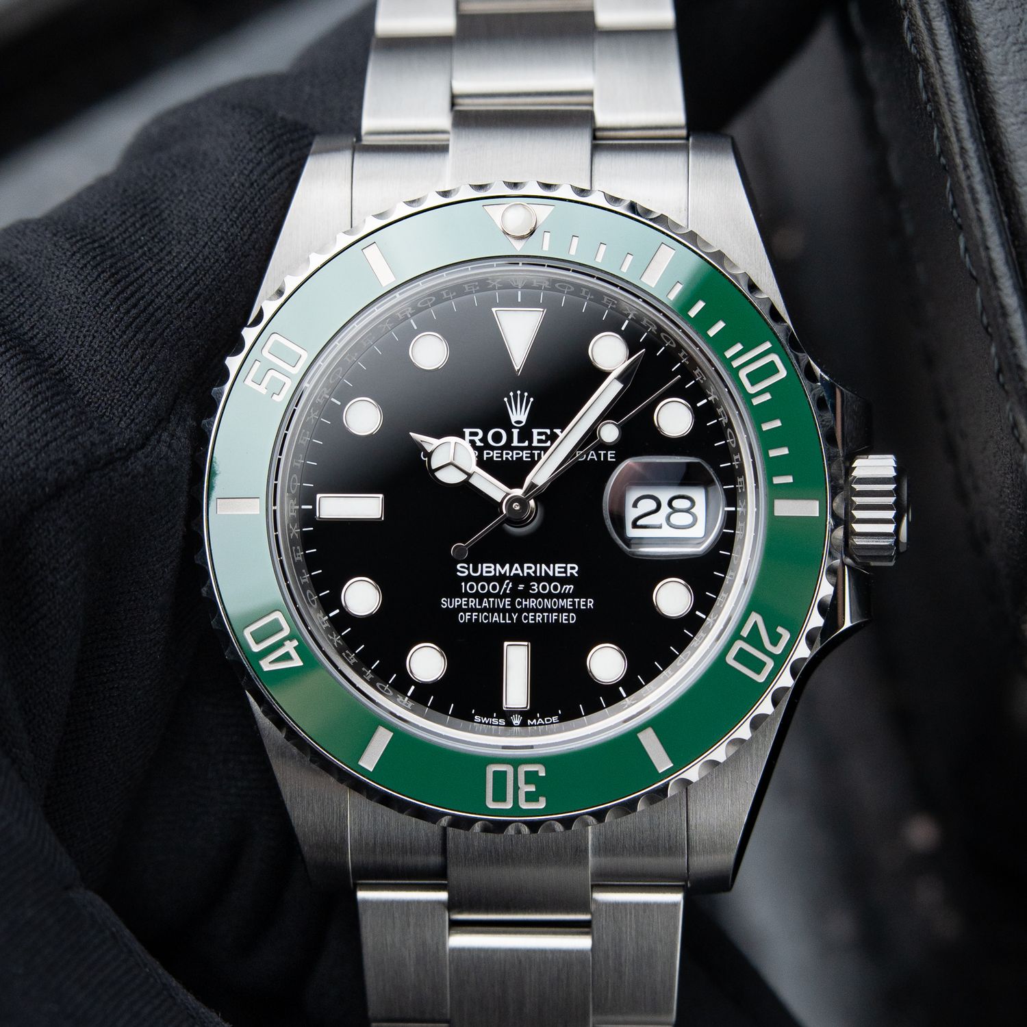 Rolex Submariner Date 41mm Starbucks 300M Green Ceramic Bezel Steel Kermit
