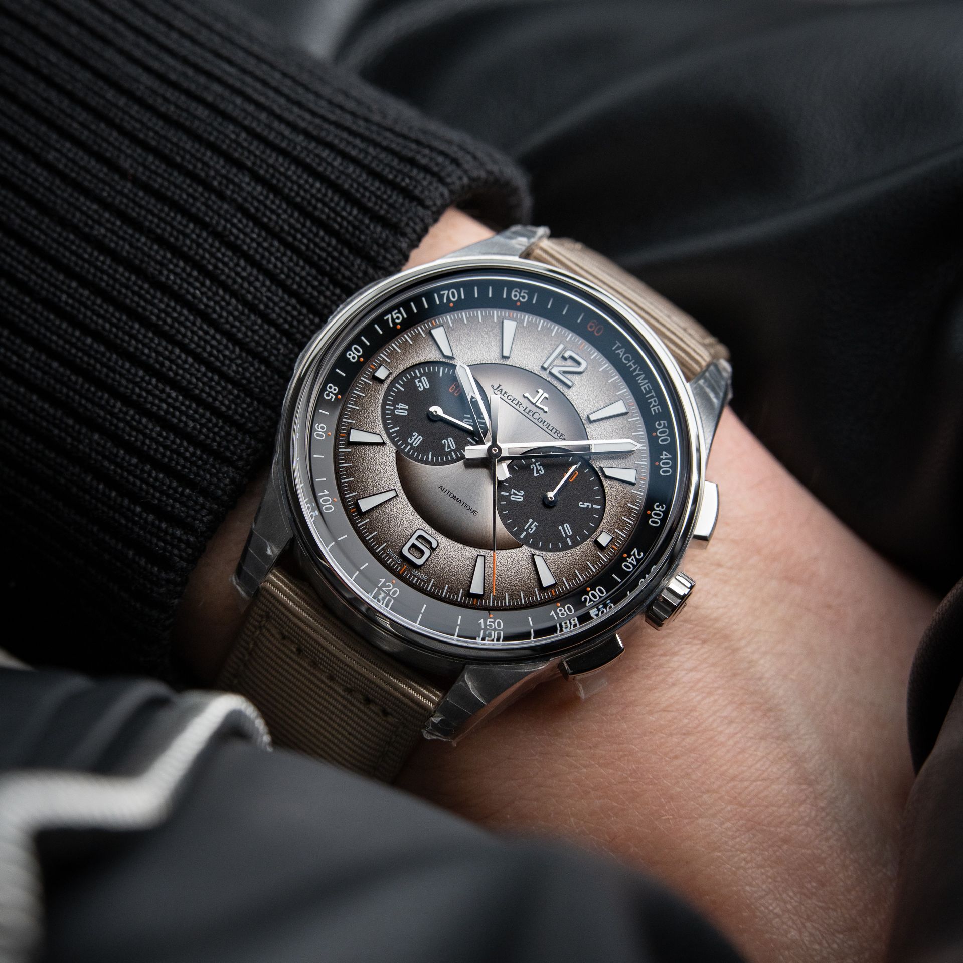 Jaeger-LeCoultre Polaris STICKERED 10/2025 Chronograph Silver Grey Dial 42