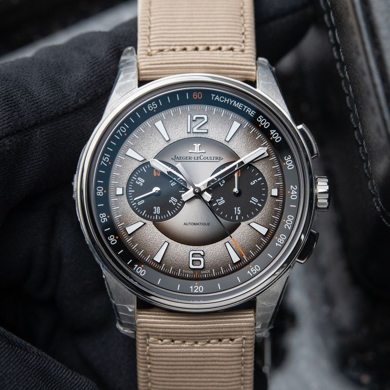 Jaeger-LeCoultre Polaris STICKERED 10/2025 Chronograph Silver Grey Dial 42