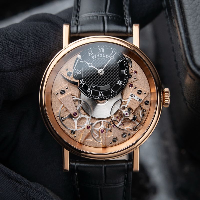 Breguet Tradition 7057BR Rose Gold Black Openworked Power Reserve Manual
