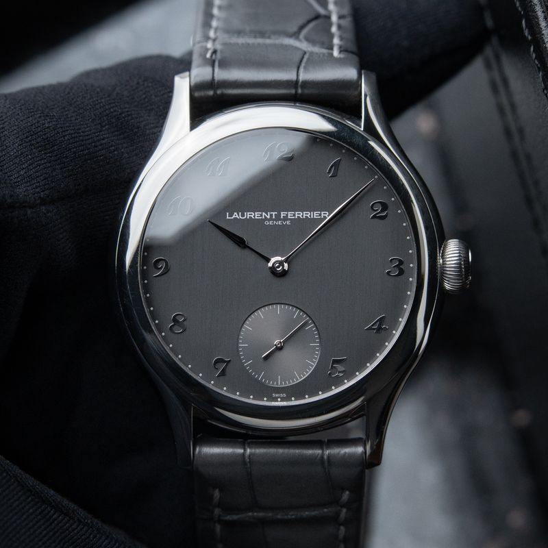 Laurent Ferrier Classic Micro-Rotor RARE Gray Dial Breguet Numerals Galet Stainless Steel