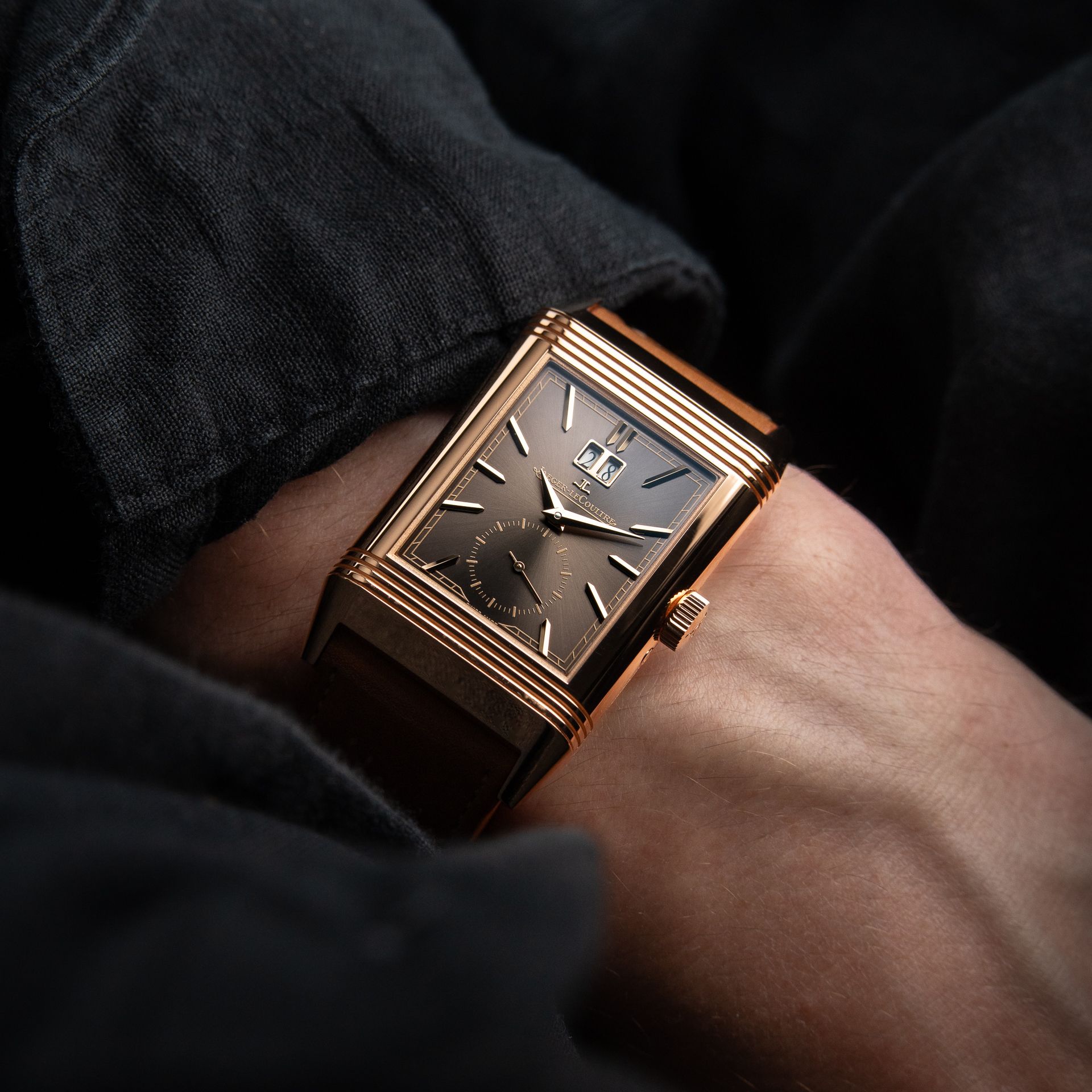 Jaeger-LeCoultre Reverso Tribute Geographic UNWORN 10/2025 Rose Gold Brown