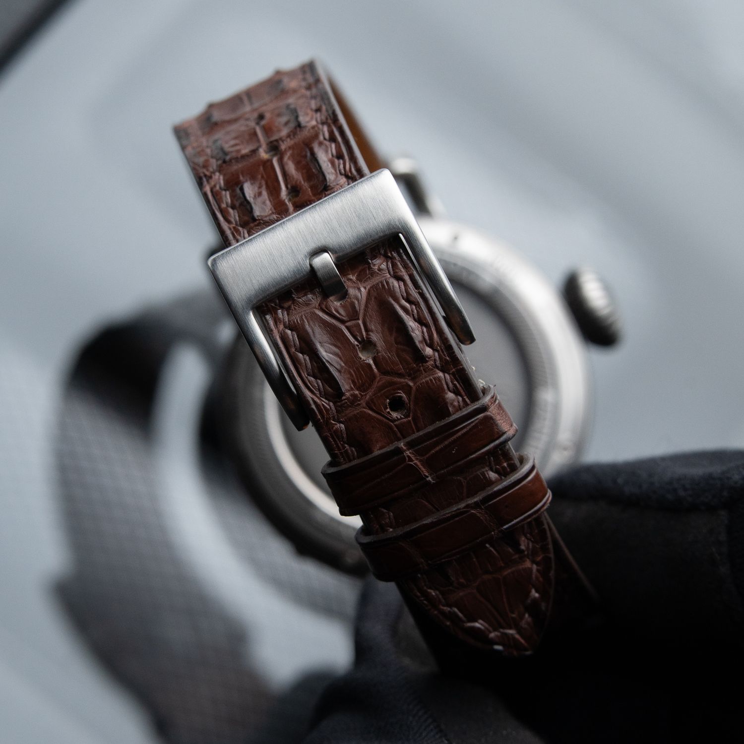 Zenith Pilot Type 20 Limited Edition RARE Burgundy Steel Leather