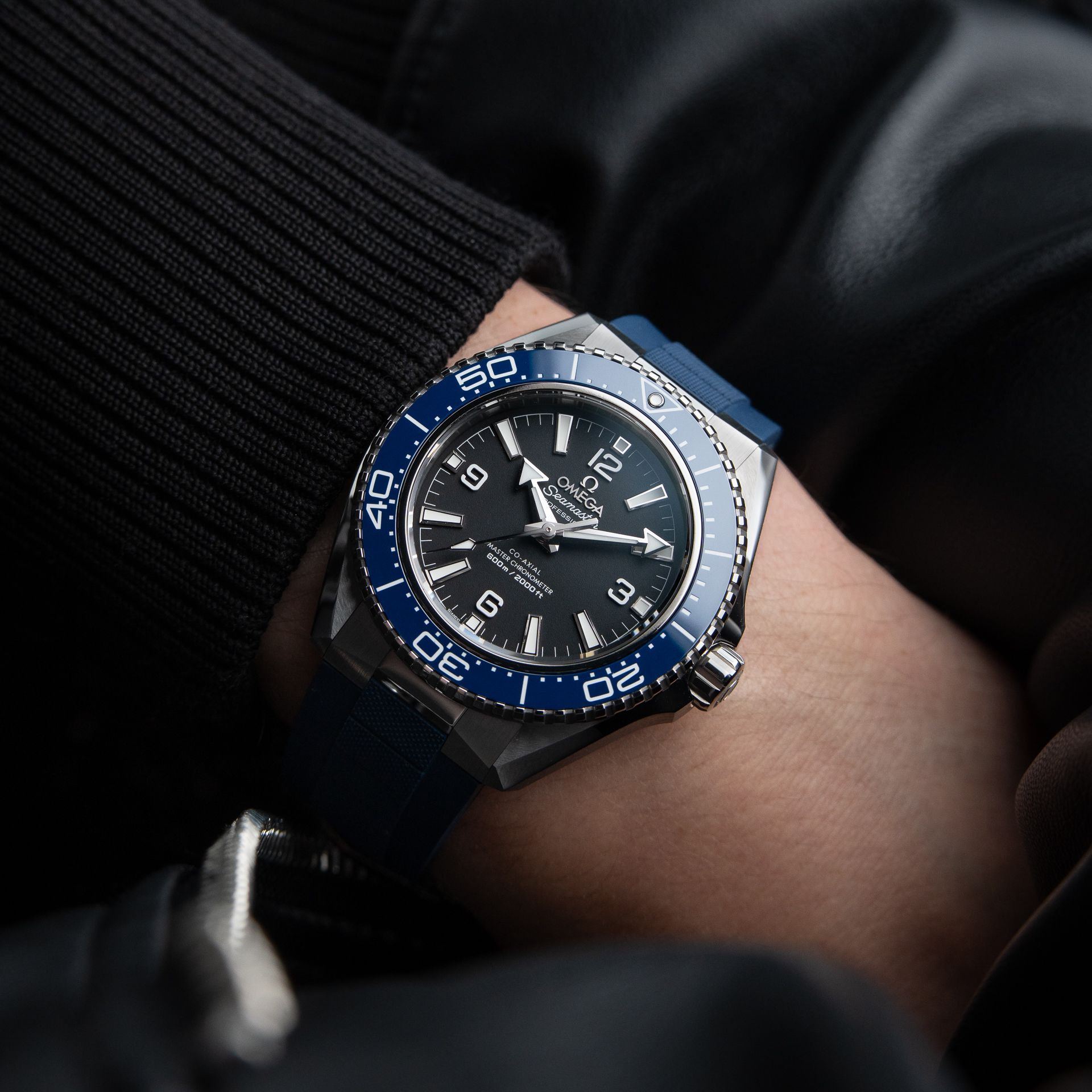 Omega Seamaster Planet Ocean 600M STRAPS 2025 Black Steel Bracelet Diver