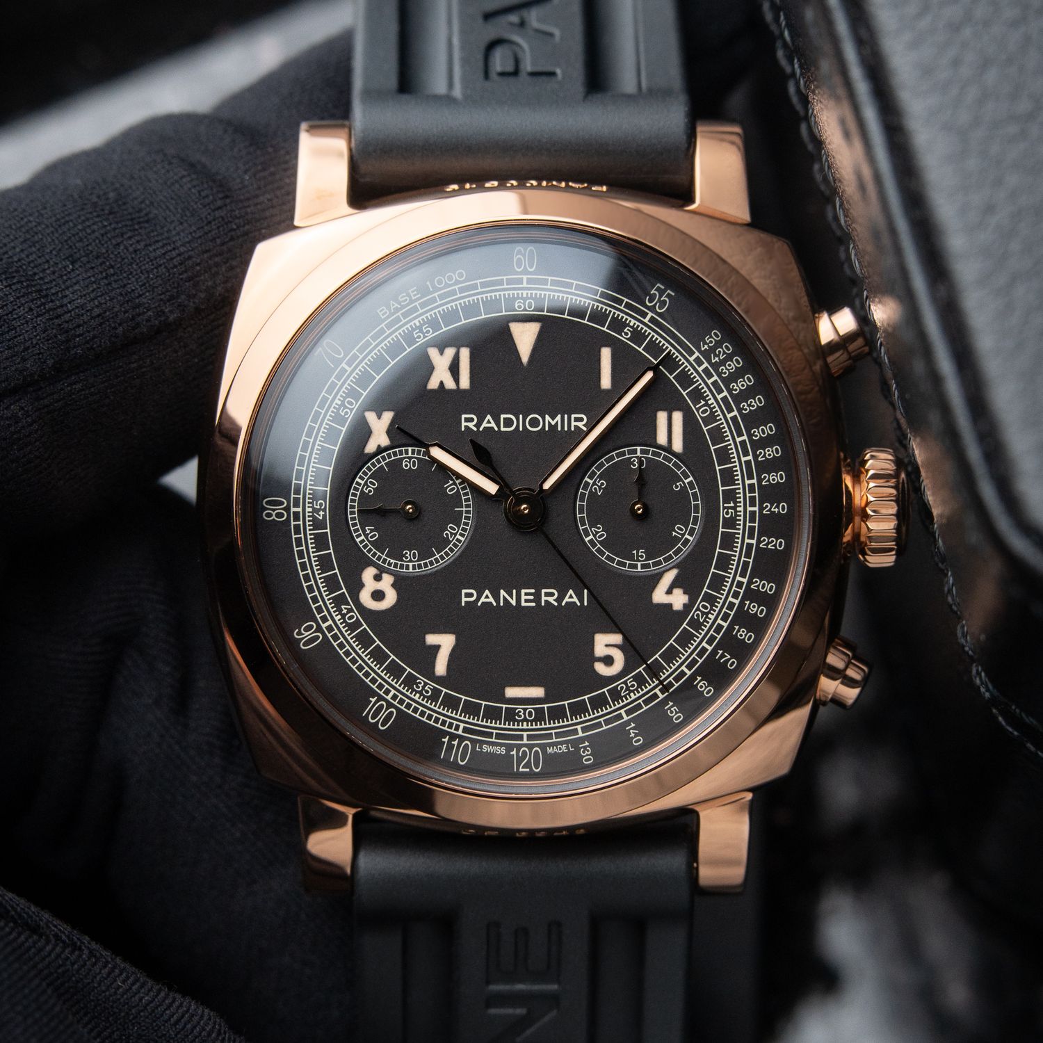 Panerai Radiomir 1940 Chronograph RARE 4/2026 Minerva Oro Rosso Rose Gold Brown California Dial 45mm Limited Edition PAM519