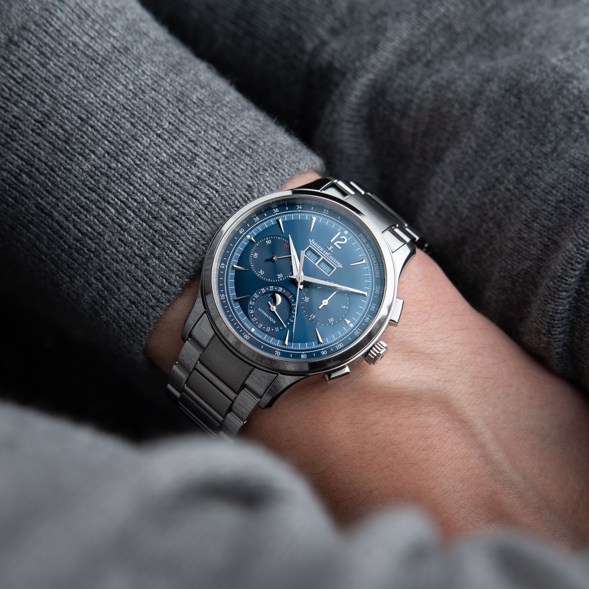Jaeger-LeCoultre Master Control 5/2025 Chronograph Calendar Bracelet Blue