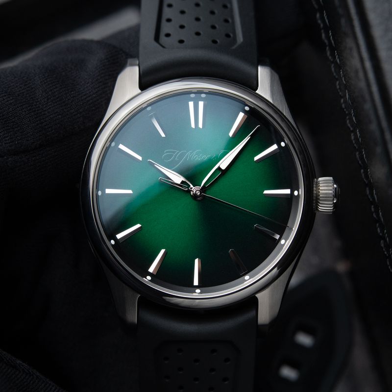 H.Moser & Cie. Pioneer Centre Seconds UNWORN 2026 Cosmic Green Steel 40mm