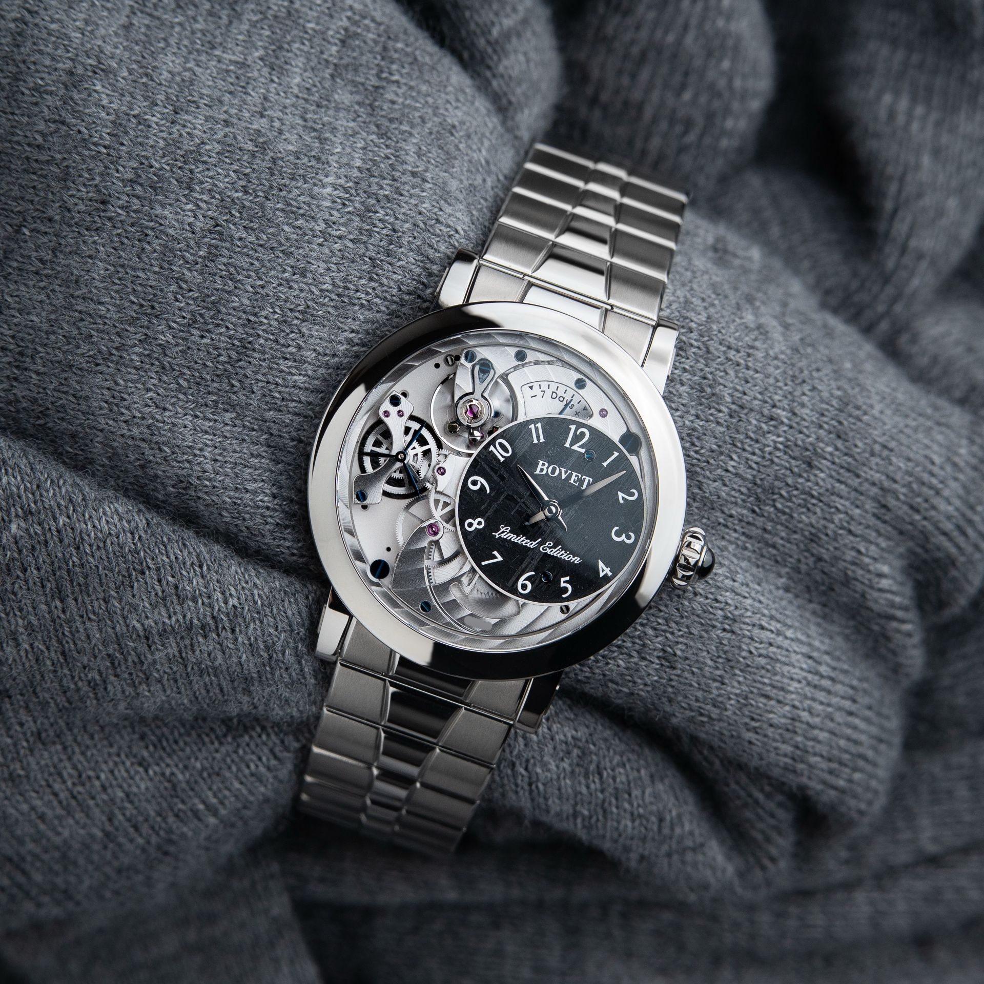 Bovet Dimier Récital 12 Dimier UNWORN 2026 RARE Black Meteorite Titanium Bracelet