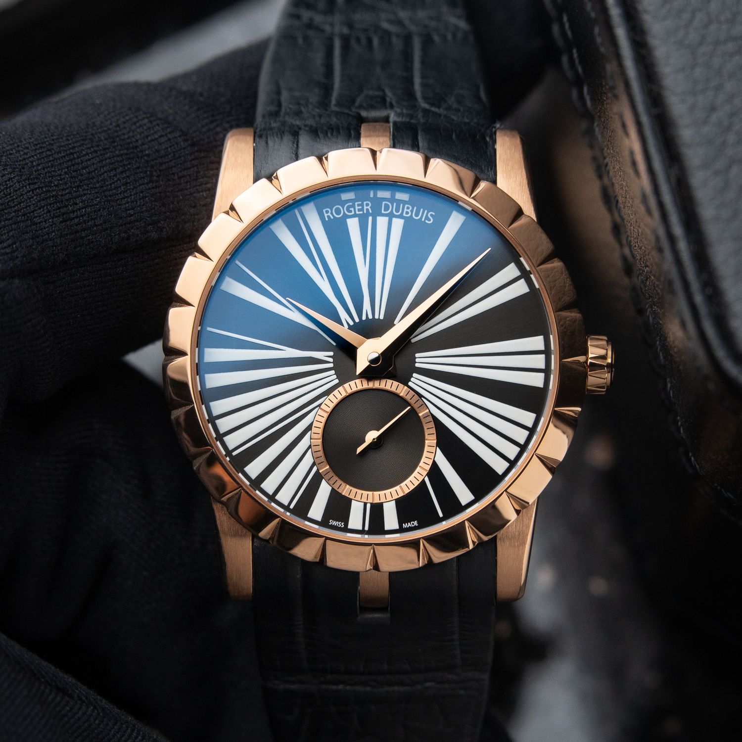 Roger Dubuis Excalibur 36 Automatic Rose Gold Black Dial Small Seconds Roger Dubuis Excalibur 36 Automatic Rose Gold Black Dial Small Seconds