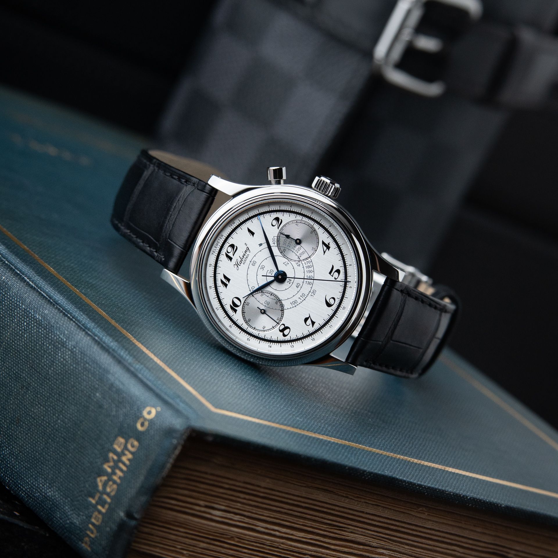 Habring² Chrono-Felix Monopusher Chronograph Silver Snail Habring Shellman