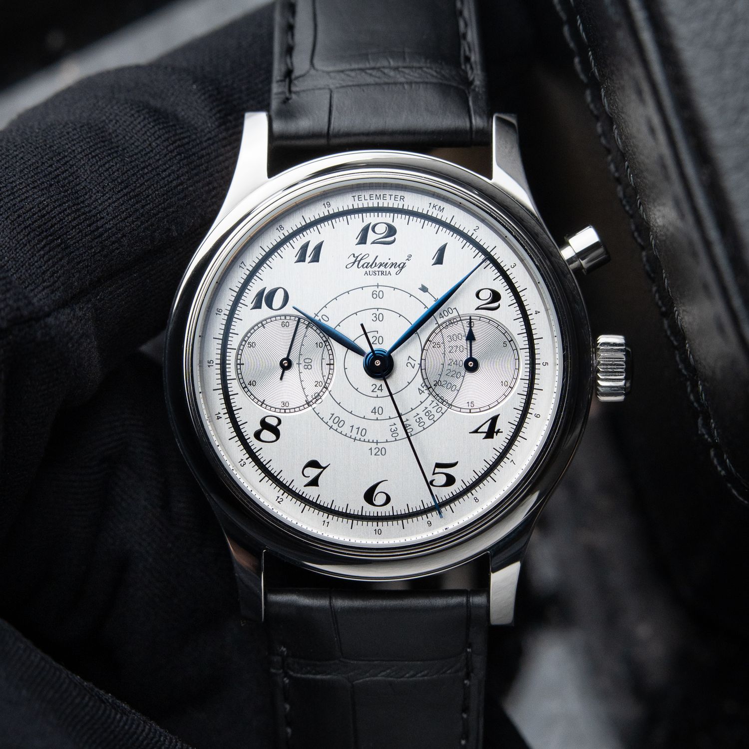 Habring² Chrono-Felix Monopusher Chronograph Silver Snail Habring Shellman Habring² Chrono-Felix Monopusher Chronograph Silver Snail Habring Shellman