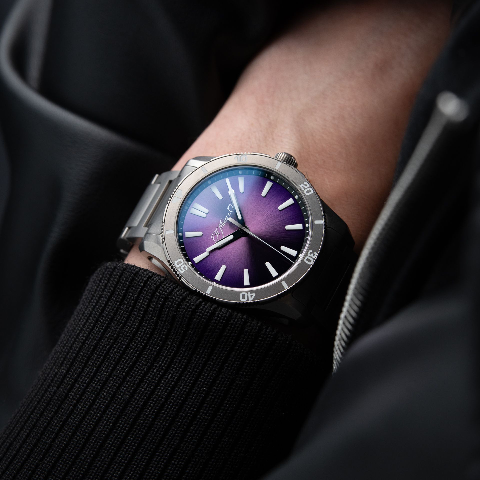 H.Moser & Cie. Pioneer Centre Seconds UNWORN 11/2025 Limited Edition Purple Mist Titanium