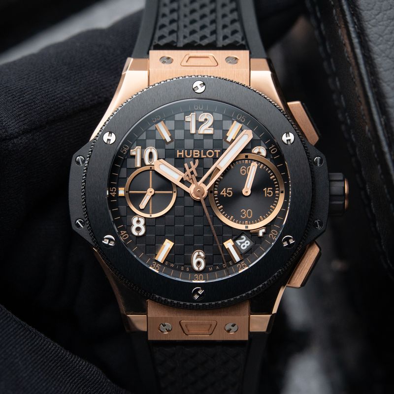 Hublot Big Bang Original UNWORN Unico King Gold Ceramic Chronograph Black