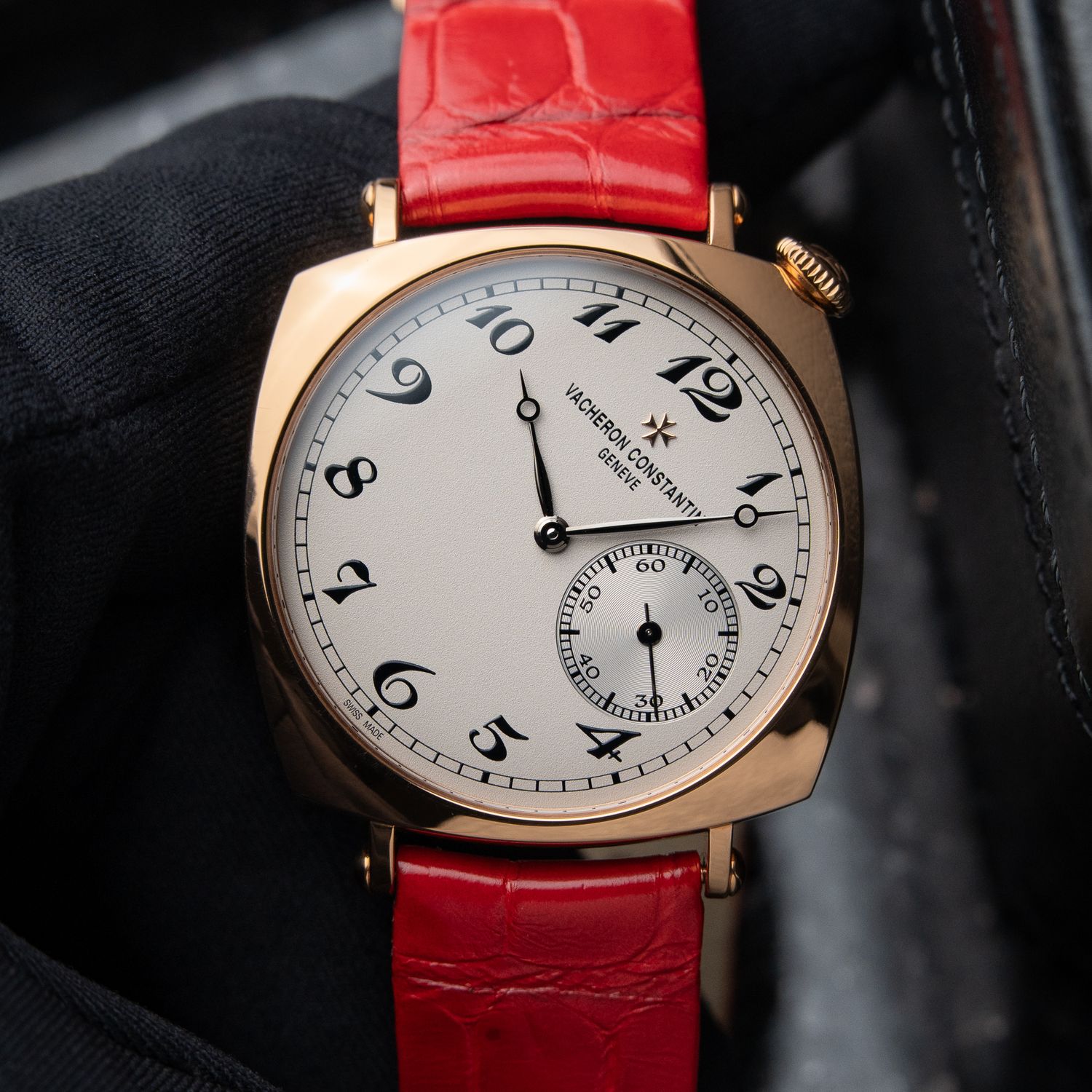 Vacheron Constantin Historiques American 1921 36.5 Rose Gold Red Leather Vacheron Constantin Historiques American 1921 36.5 Rose Gold Red Leather