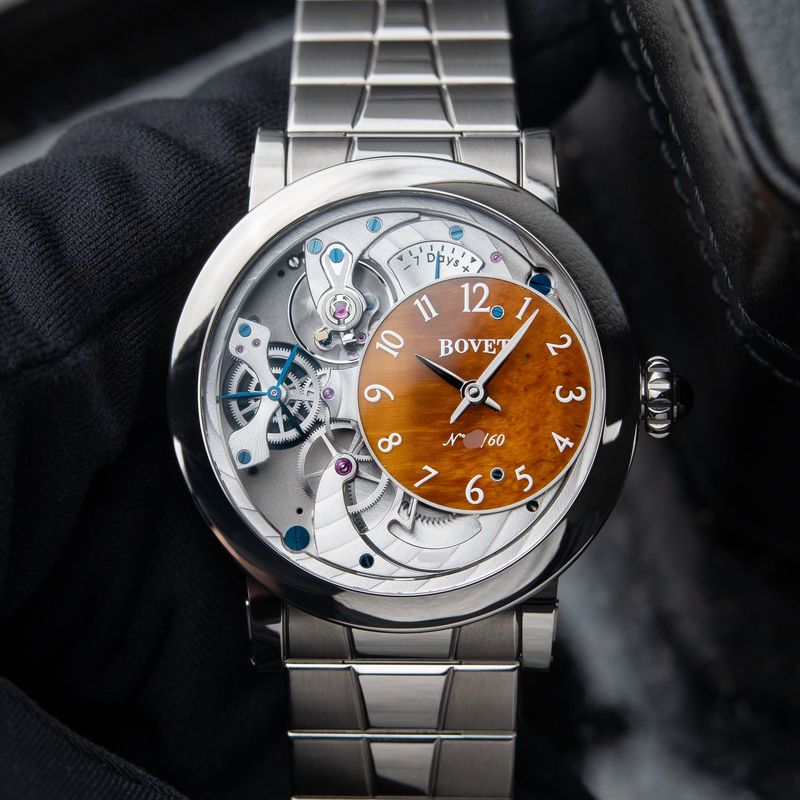 Bovet Recital 12 Dimier UNWORN 2026 Limited Edition Tiger Eye Titanium Bracelet 40