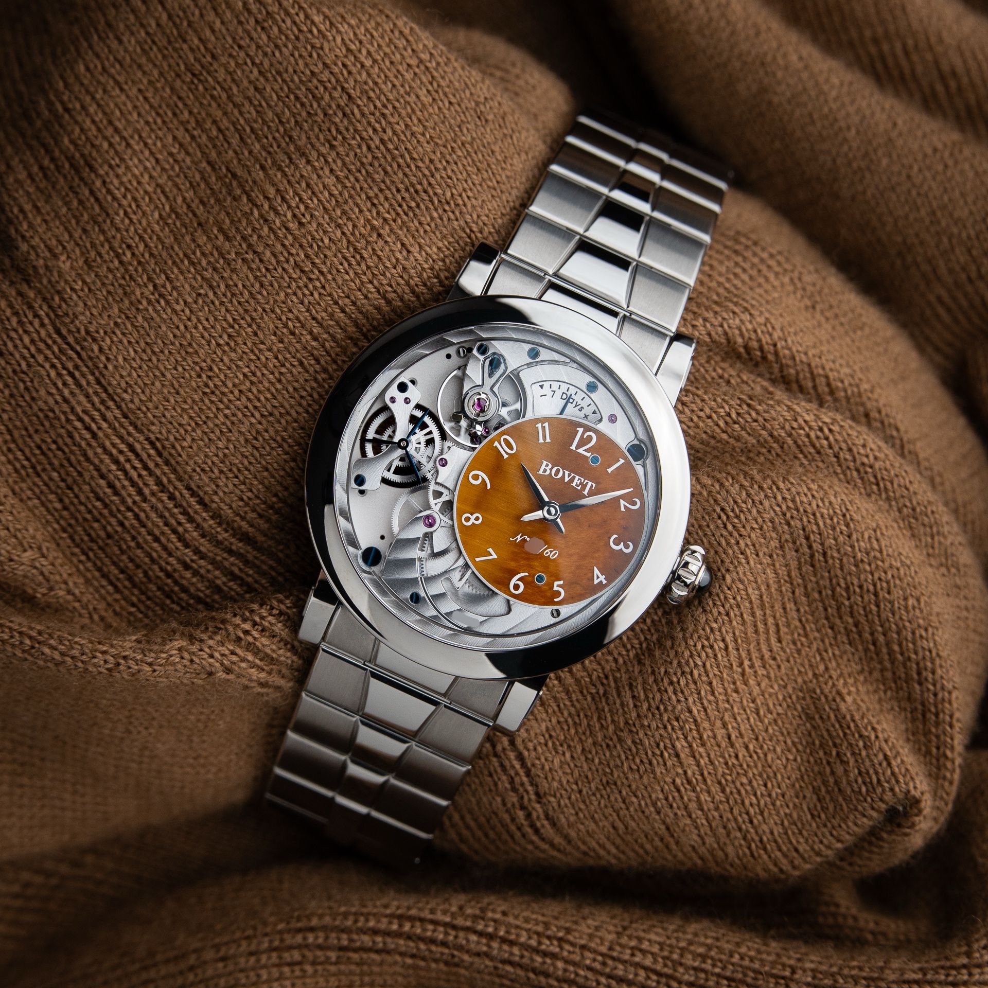 Bovet Recital 12 Dimier UNWORN 2026 Limited Edition Tiger Eye Titanium Bracelet 40
