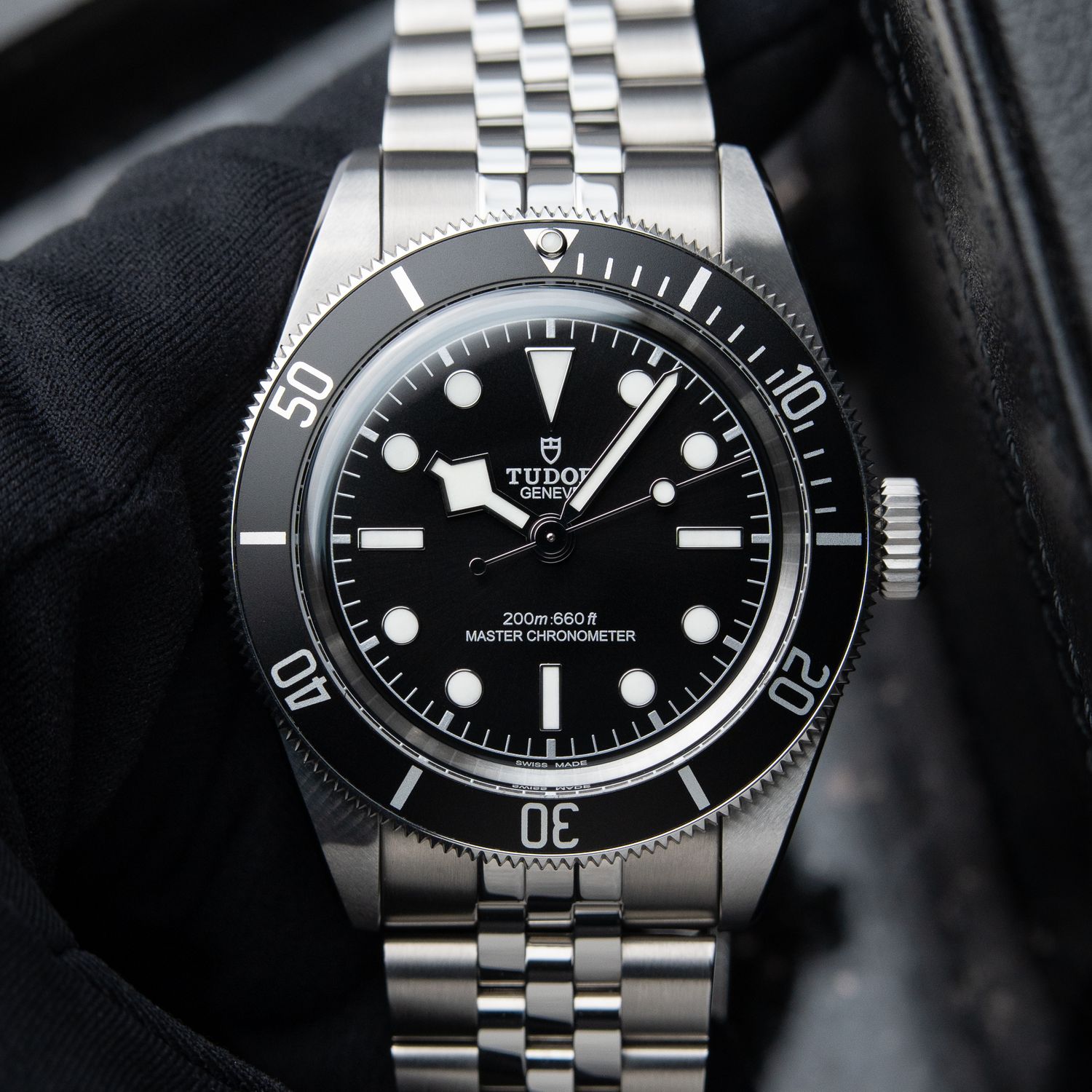Tudor Black Bay 41 10/2025 Black Dial Steel Bracelet Jubilee Monochrome